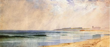 シャワーリー・ケイ・ナラガンセット桟橋のビーチサイド アルフレッド・トンプソン・ブリチャー Oil Paintings